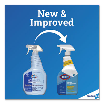CLOROX SALES CO. Anywhere Hard Surface Sanitizing Spray, 32 oz Spray Bottle, 12/Carton - OrdermeInc