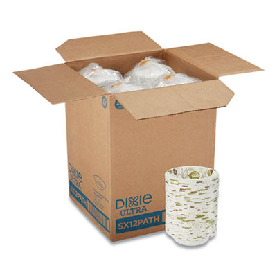 DIXIE FOOD SERVICE Pathways Heavyweight Paper Bowls, 12 oz, Green/Burgundy, 1,000/Carton - OrdermeInc