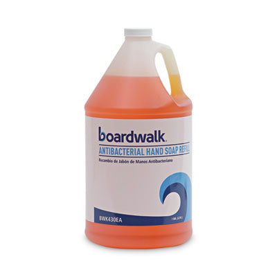 BOARDWALK Antibacterial Liquid Soap, Clean Scent, 1 gal Bottle, 4/Carton - OrdermeInc