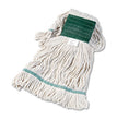 BOARDWALK Super Loop Wet Mop Head, Cotton/Synthetic Fiber, 5" Headband, Medium Size, White, 12/Carton - OrdermeInc