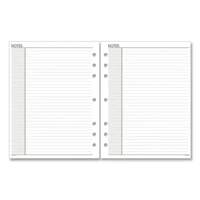 AT-A-GLANCE Lined Notes Pages for Planners/Organizers, 8.5 x 5.5, White Sheets, Undated