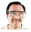 Astro OTG 3001 Wraparound Safety Glasses, Black Plastic Frame, Clear Lens OrdermeInc OrdermeInc