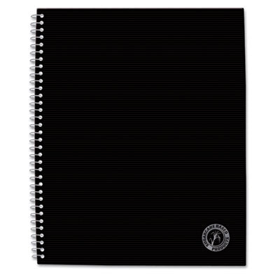 Deluxe Sugarcane Based Notebooks, Coated Bagasse Cover, 1-Subject, Medium/College Rule, Black Cover, (100) 11 x 8.5 Sheets OrdermeInc OrdermeInc