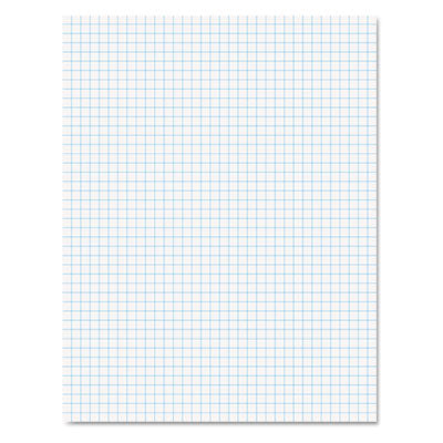 Quadrille Pads, Quadrille Rule (4 sq/in), 50 White (Heavyweight 20 lb Bond) 8.5 x 11 Sheets OrdermeInc OrdermeInc