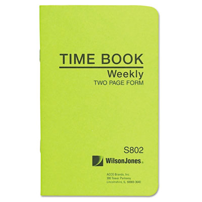 Wilson Jones® Foreman's Time Book, One-Part (No Copies), 13.5 x 4.13, 36 Forms Total OrdermeInc OrdermeInc