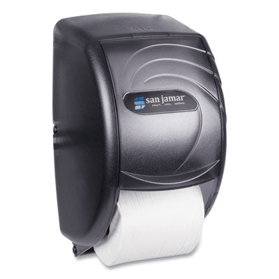 CFS BRANDS Duett Standard Bath Tissue Dispenser, Oceans, 7.5 x 7 x 12.75, Transparent Black Pearl - OrdermeInc