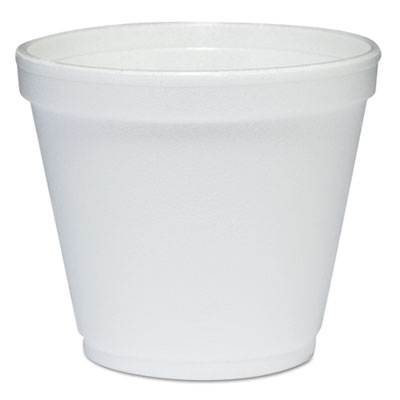 Dart® Food Containers, Squat, 8 oz, White, Foam, 1,000/Carton OrdermeInc OrdermeInc