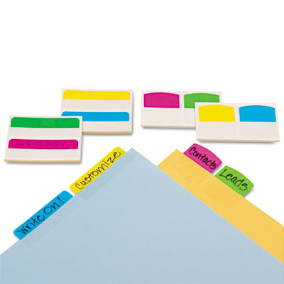 Write-On Index Tabs, 1/5-Cut, Assorted Colors, 2" Wide, 48/Pack OrdermeInc OrdermeInc