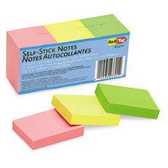 Self-Stick Notes, 1.5" x 2", Assorted Neon Colors, 100 Sheets/Pad, 12 Pads/Pack OrdermeInc OrdermeInc