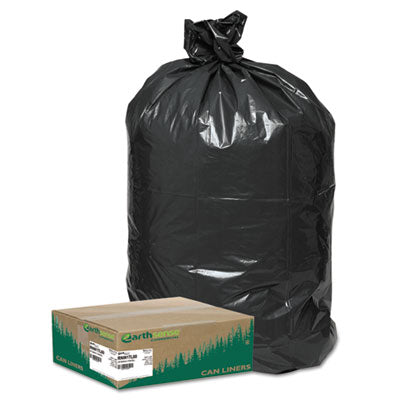 WEBSTER INDUSTRIES Linear Low Density Large Trash and Yard Bags, 33 gal, 0.9 mil, 32.5" x 40", Black, 80/Carton - OrdermeInc