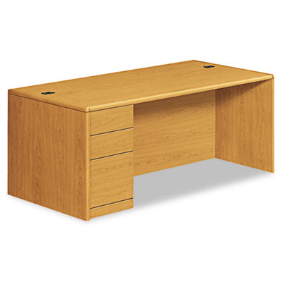 10700 Series Single Pedestal Desk with Full-Height Pedestal on Left, 72" x 36" x 29.5", Harvest OrdermeInc OrdermeInc