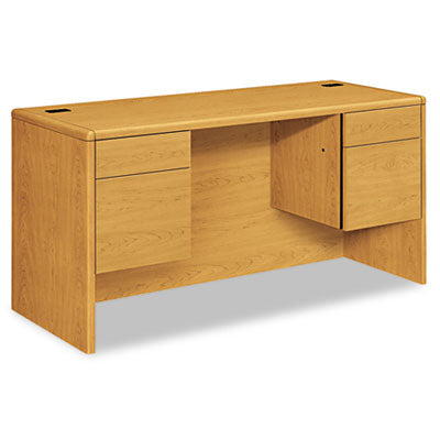 10700 Kneespace Credenza, 3/4 Height Pedestals, 60w x 24d x 29.5h, Harvest OrdermeInc OrdermeInc