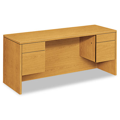 10500 Series Kneespace Credenza With 3/4-Height Pedestals, 60w x 24d x 29.5h, Harvest OrdermeInc OrdermeInc