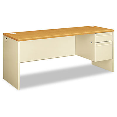 38000 Series Right Pedestal Credenza, 72w x 24d x 29.5h, Harvest/Putty OrdermeInc OrdermeInc