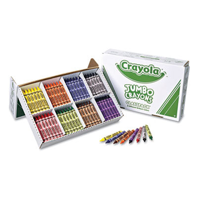 Crayola® Jumbo Classpack Crayons, 25 Each of 8 Colors, 200/Set OrdermeInc OrdermeInc