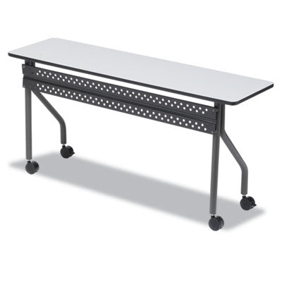 OfficeWorks Mobile Training Table, Rectangular, 72" x 18" x 29", Gray/Charcoal OrdermeInc OrdermeInc