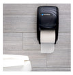 CFS BRANDS Duett Standard Bath Tissue Dispenser, Oceans, 7.5 x 7 x 12.75, Transparent Black Pearl - OrdermeInc