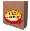 Smead™ Redrope Drop Front File Pockets, 1.75" Expansion, Letter Size, Redrope, 50/Box OrdermeInc OrdermeInc