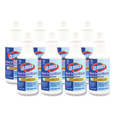 CLOROX SALES CO. Bleach Cream Cleanser, Fresh Scent, 32 oz Bottle, 8/Carton - OrdermeInc
