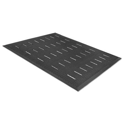 MILLENNIUM MAT COMPANY Free Flow Comfort Utility Floor Mat, 36 x 48, Black - OrdermeInc