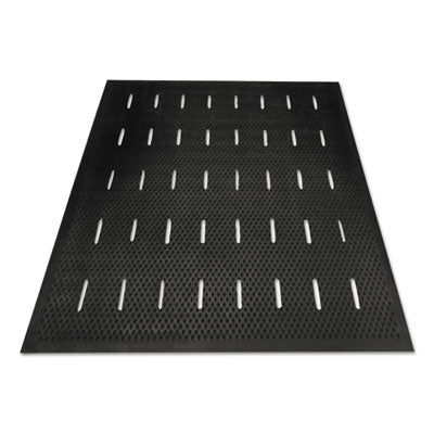 MILLENNIUM MAT COMPANY Free Flow Comfort Utility Floor Mat, 36 x 48, Black - OrdermeInc