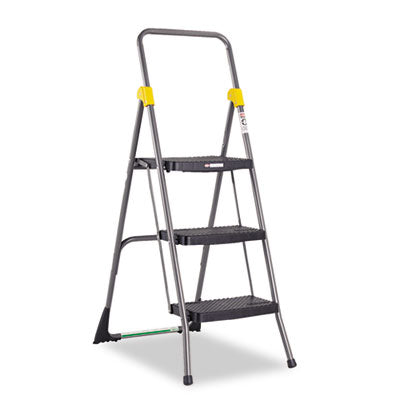 Commercial 3-Step Folding Stool, 300 lb Capacity, 20.5 x 32.63 x 52.13, Gray OrdermeInc OrdermeInc