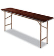 Wood Folding Table, Rectangular, 71.88w x 17.75d x 29.13h, Mahogany OrdermeInc OrdermeInc