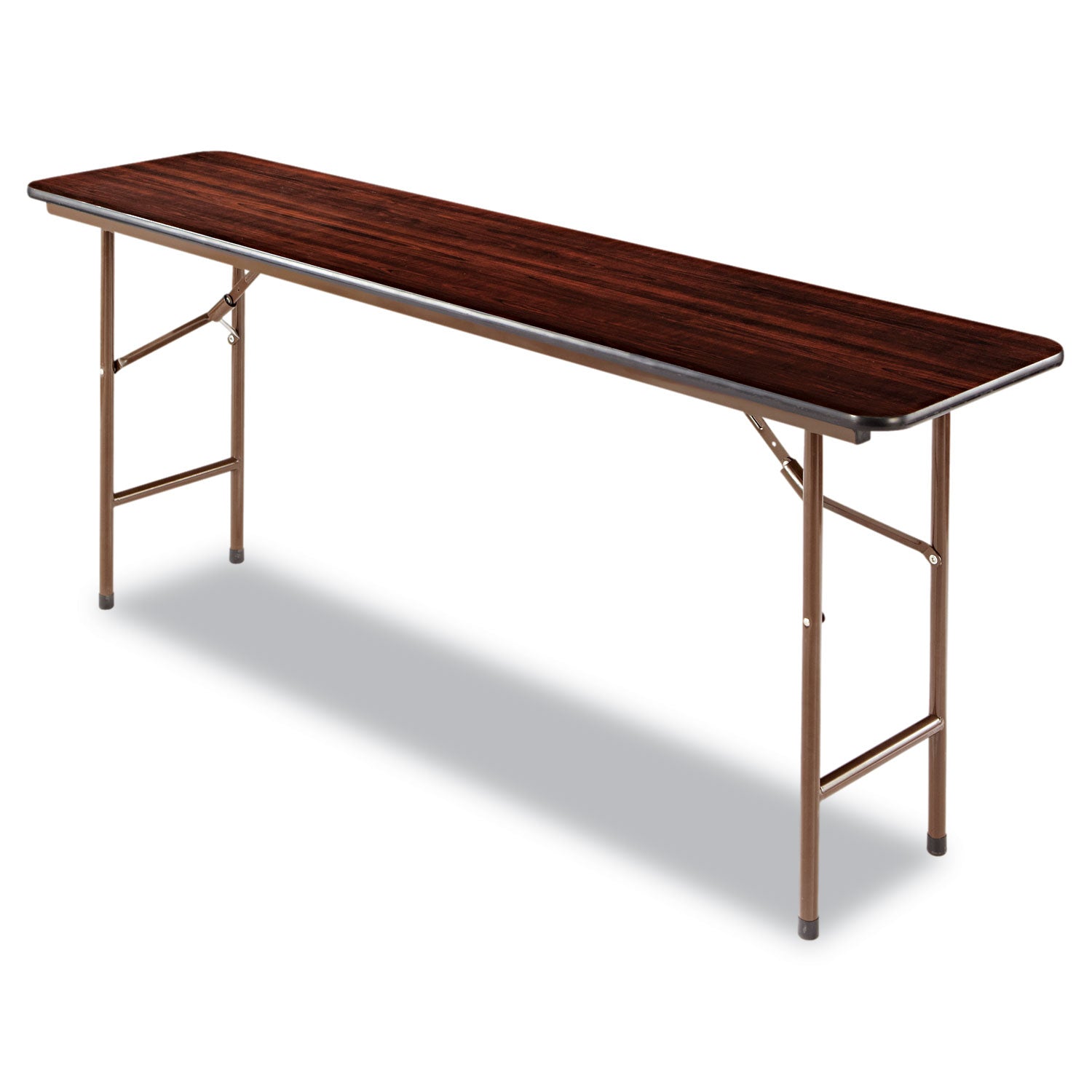 Wood Folding Table, Rectangular, 71.88w x 17.75d x 29.13h, Mahogany OrdermeInc OrdermeInc