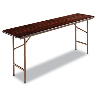 Wood Folding Table, Rectangular, 71.88w x 17.75d x 29.13h, Mahogany OrdermeInc OrdermeInc