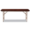 Wood Folding Table, Rectangular, 71.88w x 17.75d x 29.13h, Mahogany OrdermeInc OrdermeInc