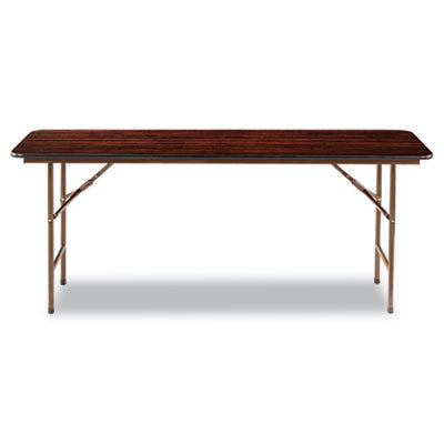 Wood Folding Table, Rectangular, 71.88w x 17.75d x 29.13h, Mahogany OrdermeInc OrdermeInc