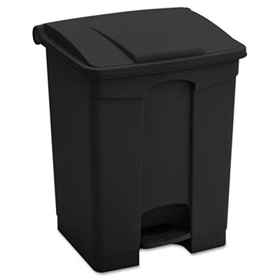 Large Capacity Plastic Step-On Receptacle, 23 gal, Plastic, Black OrdermeInc OrdermeInc