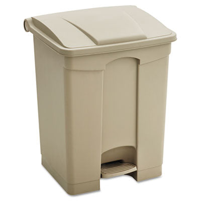 Large Capacity Plastic Step-On Receptacle, 23 gal, Plastic, Tan OrdermeInc OrdermeInc