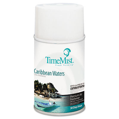 TimeMist® Premium Metered Air Freshener Refill, Caribbean Waters, 6.6 oz Aerosol Spray - OrdermeInc