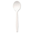 Plastic Cutlery, Mediumweight Soup Spoons, White, 1,000/Carton OrdermeInc OrdermeInc