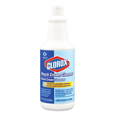 CLOROX SALES CO. Bleach Cream Cleanser, Fresh Scent, 32 oz Bottle, 8/Carton - OrdermeInc