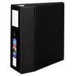 Heavy-Duty Non-View Binder, DuraHinge, Three Locking One Touch EZD Rings, Spine Label, Thumb Notch, 5" Cap, 11 x 8.5, Black OrdermeInc OrdermeInc