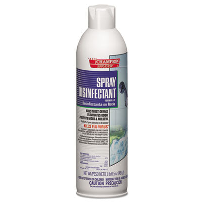 CHASE PRODUCTS Champion Sprayon Spray Disinfectant, 16.5 oz Aerosol Spray, 12/Carton - OrdermeInc