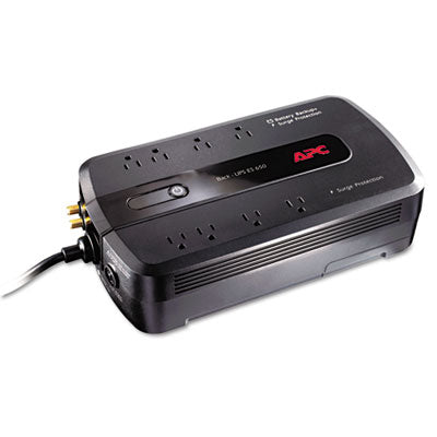 AMERICAN POWER CONVERSION BE650G1 Back-UPS ES 650 Battery Backup System, 8 Outlets, 650 VA, 340 J