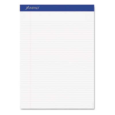 Ampad® Perforated Writing Pads, Narrow Rule, 50 White 8.5 x 11.75 Sheets, Dozen OrdermeInc OrdermeInc