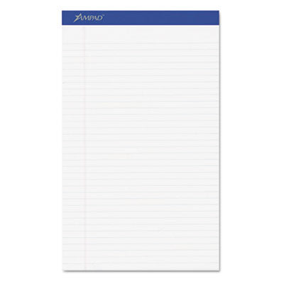 Perforated Writing Pads, Wide/Legal Rule, 50 White 8.5 x 14 Sheets, Dozen OrdermeInc OrdermeInc