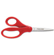 Student Scissors, Pointed Tip, 7" Long, 3" Cut Length, Straight Handles, Randomly Assorted Colors OrdermeInc OrdermeInc