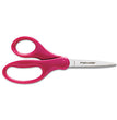 Student Scissors, Pointed Tip, 7" Long, 3" Cut Length, Straight Handles, Randomly Assorted Colors OrdermeInc OrdermeInc