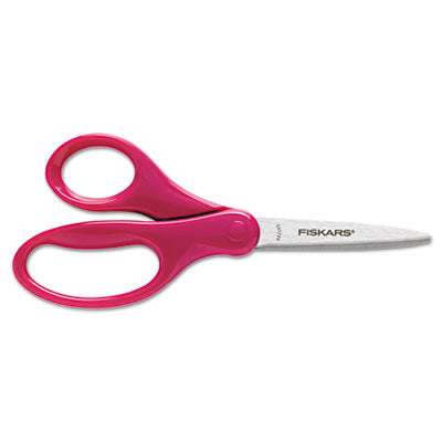 Student Scissors, Pointed Tip, 7" Long, 3" Cut Length, Straight Handles, Randomly Assorted Colors OrdermeInc OrdermeInc