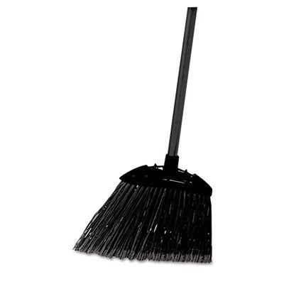 RUBBERMAID COMMERCIAL PROD. Angled Lobby Broom, Poly Bristles, 35" Handle, Black - OrdermeInc