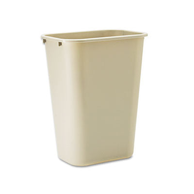 RUBBERMAID COMMERCIAL PROD. Deskside Plastic Wastebasket, 10.25 gal, Plastic, Beige - OrdermeInc