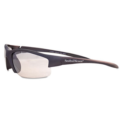 SMITH AND WESSON Equalizer Safety Glasses, Gunmetal Frame, Clear Lens - OrdermeInc