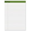Earthwise by Ampad Recycled Writing Pad, Wide/Legal Rule, Politex Sand Headband, 40 White 8.5 x 11.75 Sheets, 4/Pack OrdermeInc OrdermeInc