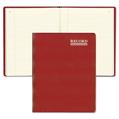 National Brand Red Vinyl Series Journal, 1-Subject, Medium/College Rule, Red Cover, (300) 10 x 7.75 Sheets - OrdermeInc
