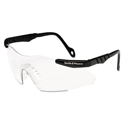 Smith & Wesson® Magnum 3G Safety Eyewear, Black Frame, Clear Lens - OrdermeInc